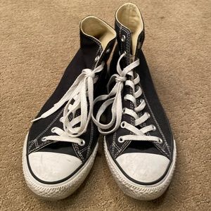 Converse Size 11 Chuck Taylor All Star Unisex High Top Black Shoe